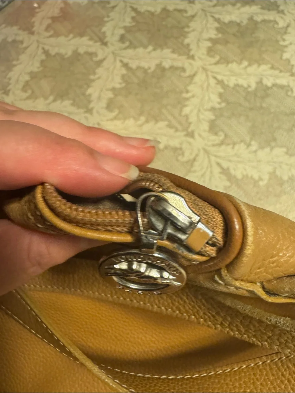 Vintage Longchamp Le Foulonné Light Brown Leather Small Backpack 🤎